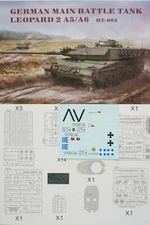 Border Models 1/35th Scale Leopard 2A5/2A6 - Decals from Kit No. BT-002
