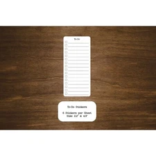 To Do List Stickers | Small Note Stickers for Planners | 6 Stickers Per Sheet