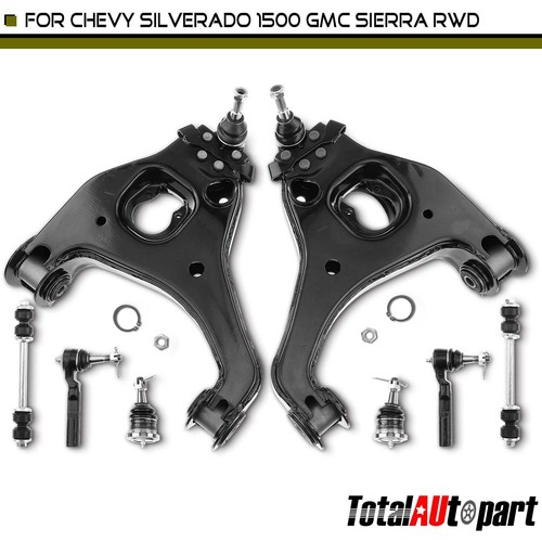 8x Control Arm Ball Joint Stabilizer Bar End Link for Chevy Silverado 1500 Front - Bild 1 von 8