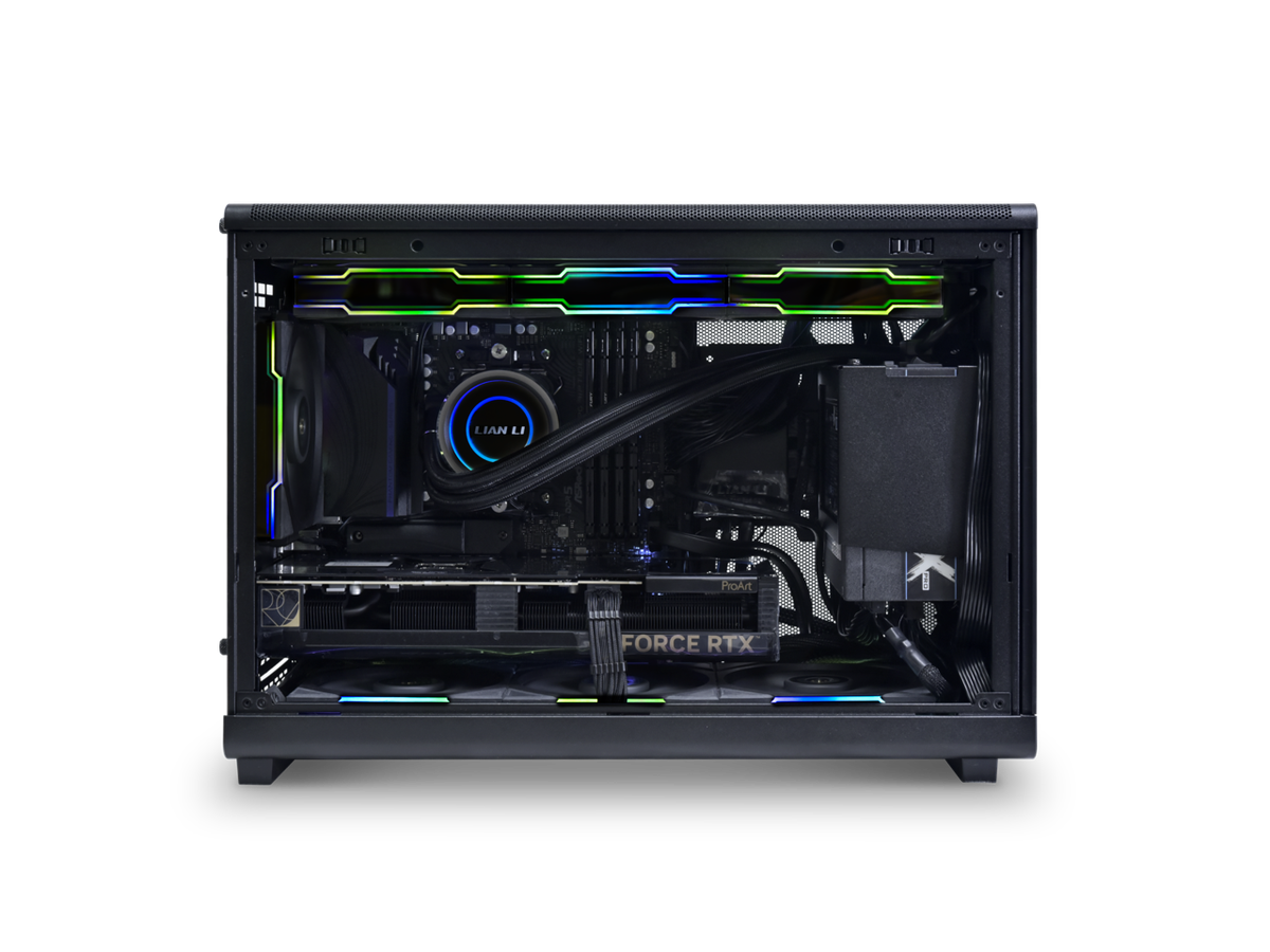 LIAN LI A3- mATX-WD Black Wood front panel SPCC M-ATX / ITX