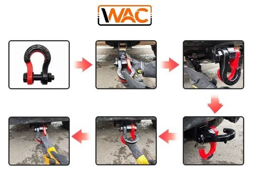 D Split Towing Recovery Shackle 4x4 " WAC Shackle " - Picture 5 of 7