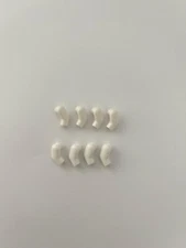 Lego mini figure White Arm, (Matching Left and Right) 4 Pairs