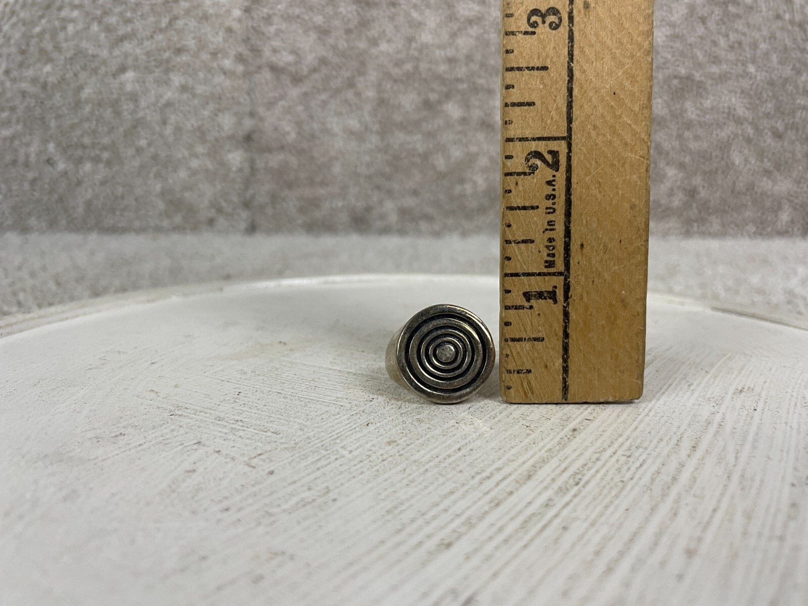 Statement Ring Womens Size 7.75 Round Spiral Twir… - image 7