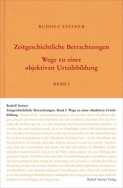 Thumbnail - Zeitgeschichtliche Betrachtungen, Steiner Rudolf