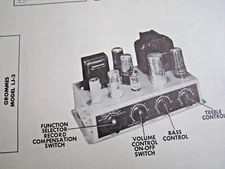 GROMMES LJ-3 AMPLIFIER AMP PHOTOFACT