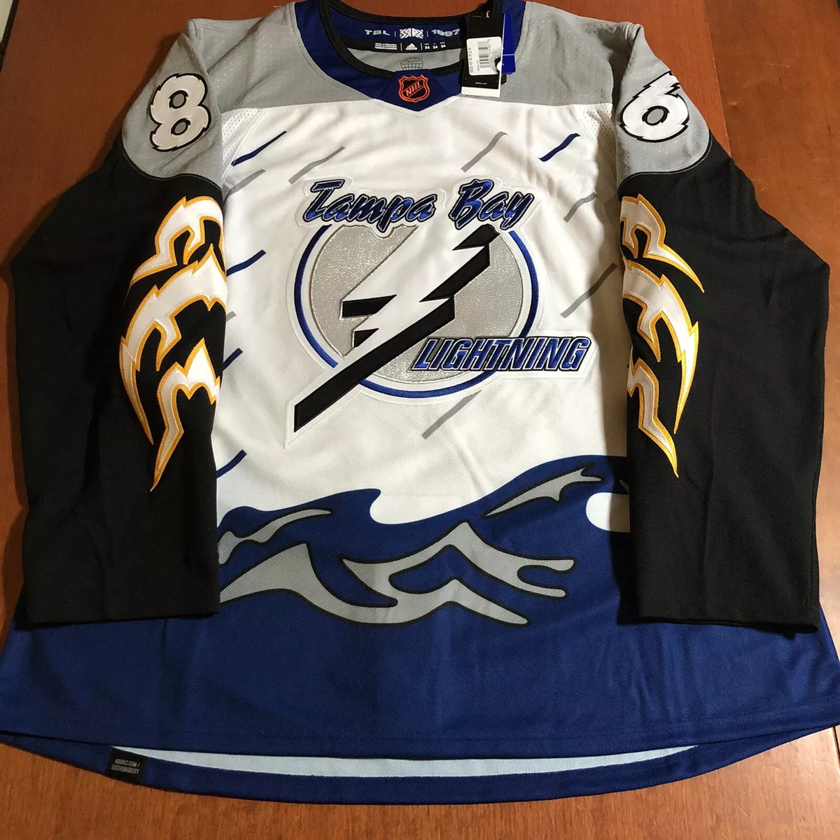 Lightning Authentic Reverse Retro Wordmark Jersey