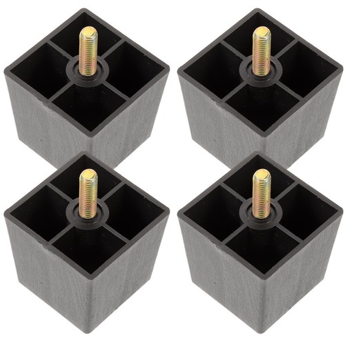4pcs furniture feet Plastic Furniture Heightened Legs Square Couch Legs Sofa - Picture 2 of 12
