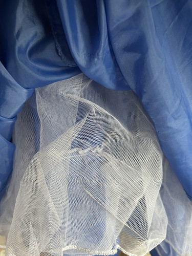 Girls Formal Special Occasion Maxi Dress Lace Rhinestone Layered Tulle Size 7 - Picture 5 of 14