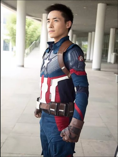 Avengers 4 Endgame Captain America Steven Rogers Cosplay Costume Uniform Suit - Picture 3 of 17
