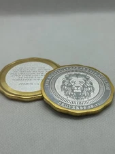 Armor of God Boldness Courageous Boldness Coin Lion Coin Proverbs 28:1 Joshua 1