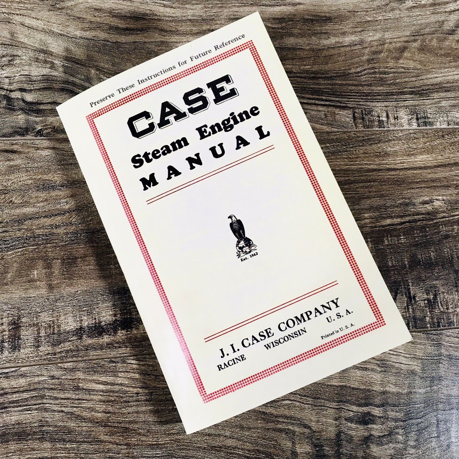 Case Steam Engine Operators Manual Owners Book Maintenance Adjustments More