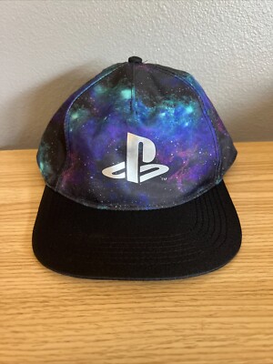 Sony Playstation Network Snapback Hat Baseball Cap OSFM Unisex Adult Blue H&M