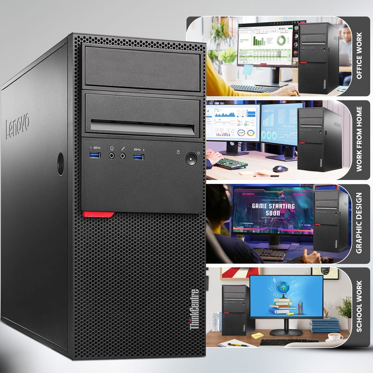 Lenovo MT Gaming Desktop PC Intel i7-6700 32GB 1TB SSD 2TB HDD Nvidia GTX Win 10 Lenovo MT Gaming Desktop PC Intel i7-6700 32GB 1TB SSD 2TB HDD Nvidia GTX Win 10