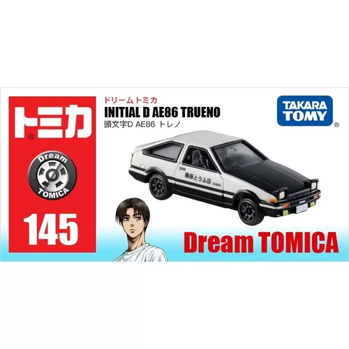 Takara Tomy Dream Tomica 145 Initial D AE86 Trueno Toyota Metal Toy Car Limited