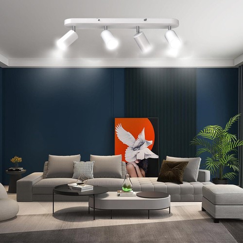 4 Way LED Ceiling Light Rotatable Sockets GU10 Ceiling Spotlights Fitting GU10 - Picture 7 of 12