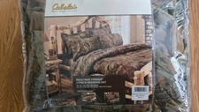 CABELA'S Realtree Timber 3 piece Twin XL Comforter and Sham Set Camouflage Camo
