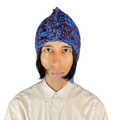Crochet Hat Handmade beanie Fiber Art men women long hair accessory ponytail Messy Bun Hat CROCHET PATTERN - Pattern for Crochet Ponytail  main image 2
