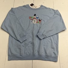 Vintage M C Sportswear Blue 90 s Snow Jolly Christmas Sweater Unisex Size XL