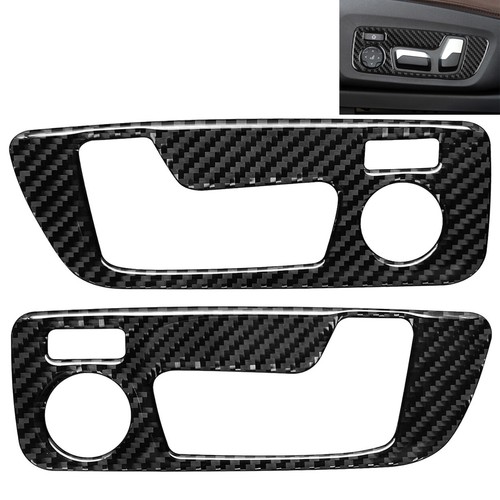 Real Carbon Fiber Seat Adjust Button Panel Cover Fits 19-25 G05 G06 G07 X5 X6 X7 - Bild 1 von 6