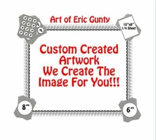 Custom Artwork Cake ~ Edible 2D Fondant Cake Cupcake Topper ~  *