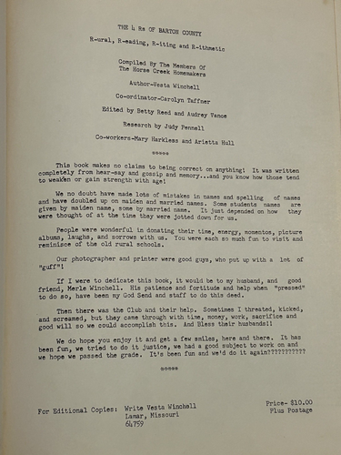 Vier R's von Barton County Missouri Geschichte und Fotos von Schulen und Schülern - Bild 3 von 15