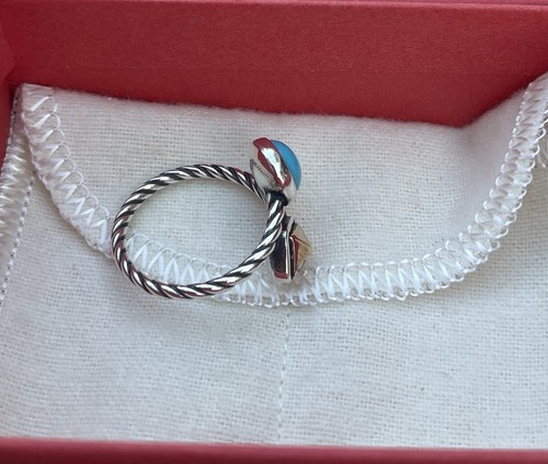 Anillo James Avery Retirado Plata Esterlina Turquesa Bronce Marlowe - Imagen 5 de 12