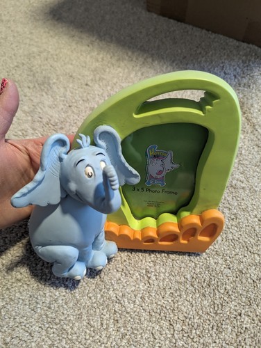 Dr. Seuss Sculpted Ceramic Horton Picture Frame 3x5 Vintage - 第 4/4 張圖片