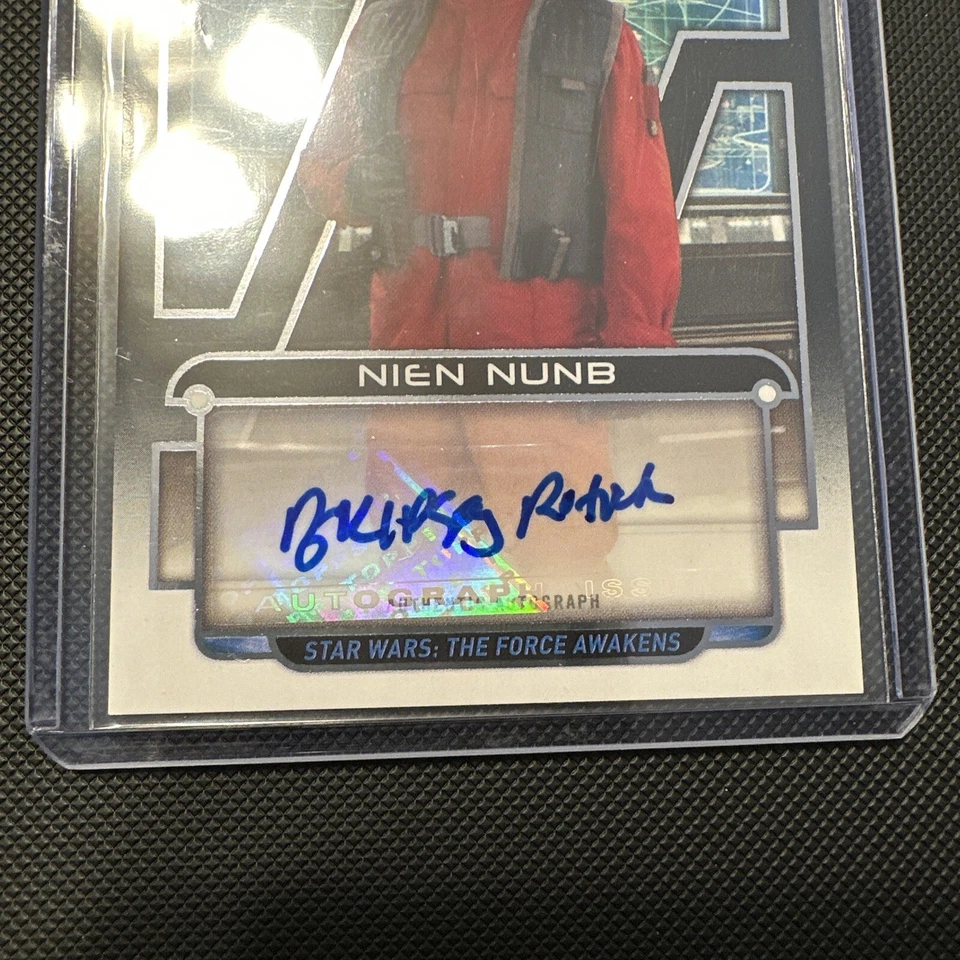 2018 Topps Star Wars Galactic Files Nien Nunb Kipsang Rotich Autograph 258/300 - Image 3 of 4