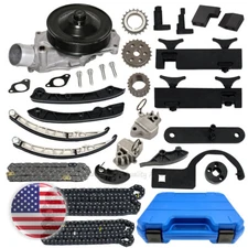Timing Chain Kit Water Pump Tool Fit Jaguar Land Rover XF XJ XK Range Rover 5.0L