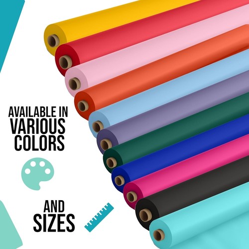 Disposable 40" x 300' Yellow Rectangle Table Cover Roll for Quick Cleanups - Picture 9 of 10