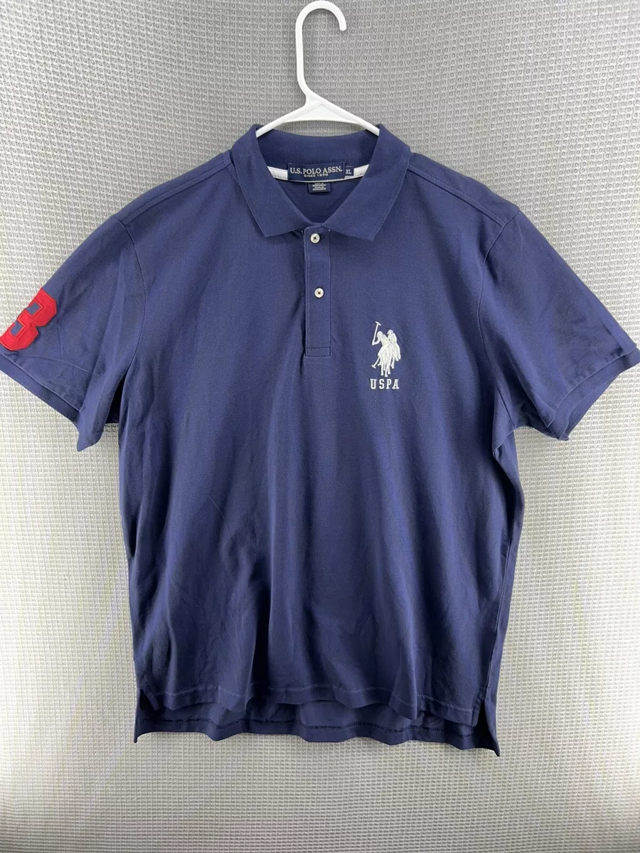 U.S. Polo Assn. Men s Short Sleeve Polo Navy Blue Color Size XL eBay