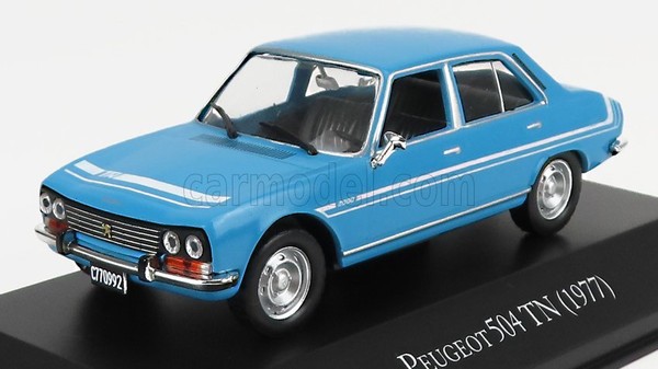 Modellauto Statisch Peugeot 504 Tn 1977 Blau Modellbau Massstab 1/43-image