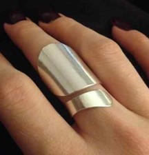 Full Finger, Boho Statement Ring925 Sterling Silver Band Handmade Ring All size