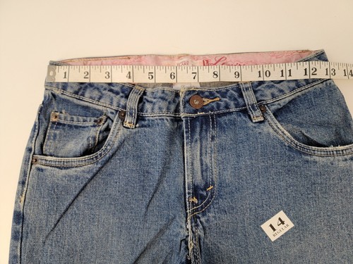 NWT LEVI Strauss Jeans Girl’s Sz 14 Reg Stretch Flare 517 Denim Vintage Blue - Picture 6 of 8
