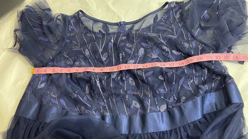 Ever Pretty Navy Blue Embroidered bridesmaid Casual Evening Dress Size 2xl-3Xl - Picture 7 of 14