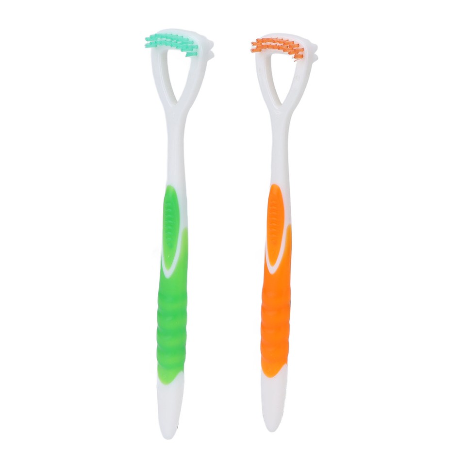 Tongue Scraper Flexible Safe Long Handle Tongue Cleaner Brush Oral
