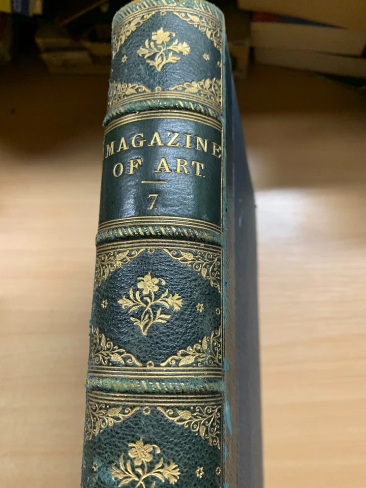 1884 "THE MAGAZINE OF ART" BOUND ISSUES 2.7kg VOL 7 ANTIQUE BOOK (EV3) - Image 2 of 4