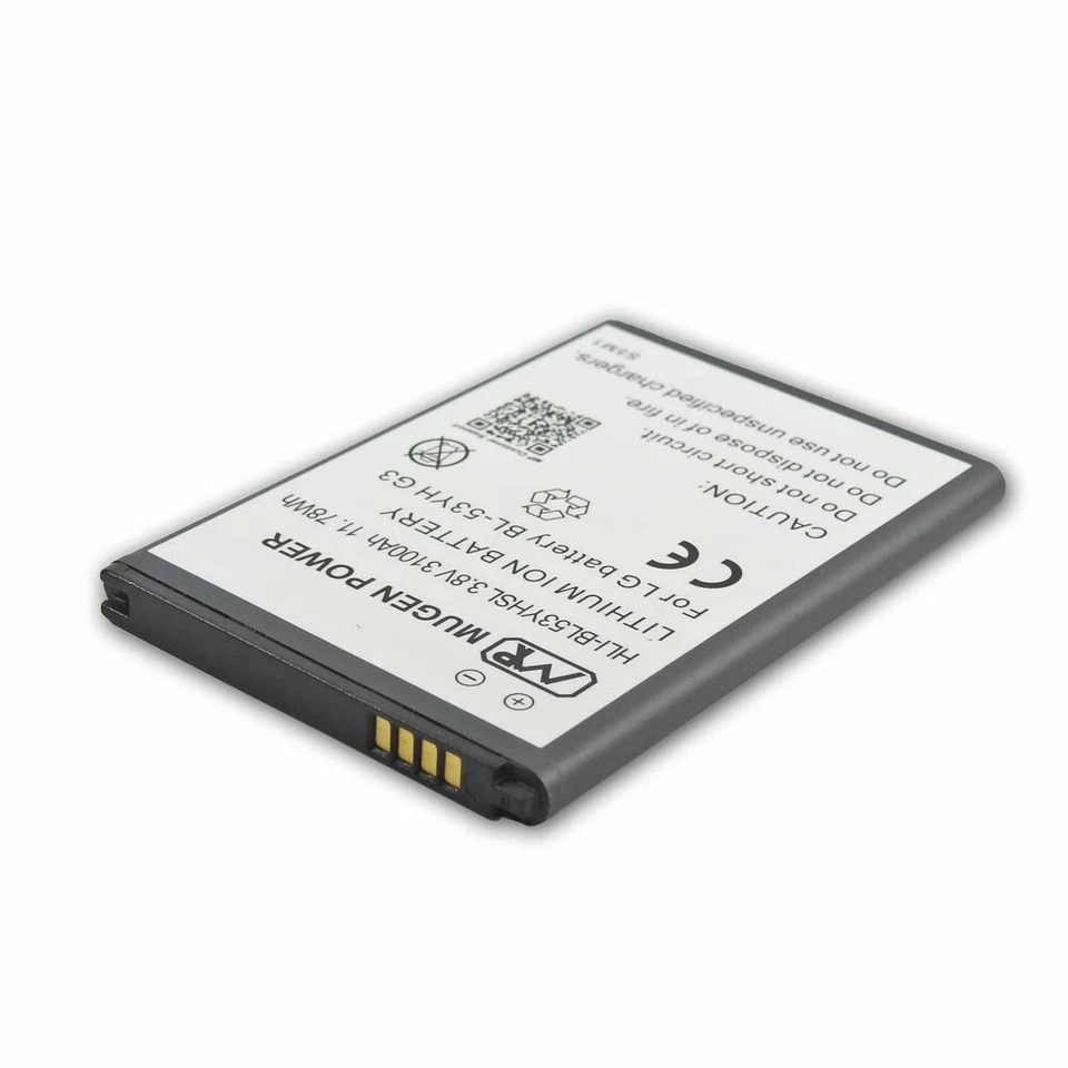 Batería delgada Mugen Power Extended 3100 mAh para LG G3 de iones de litio Foto 3 de 4