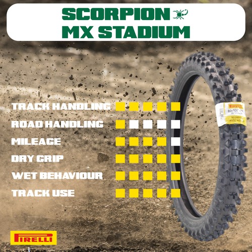 PIRELLI MID-SOFT STADIUM 80/100-21 M/C 51M MST con Llavero - Imagen 3 de 9