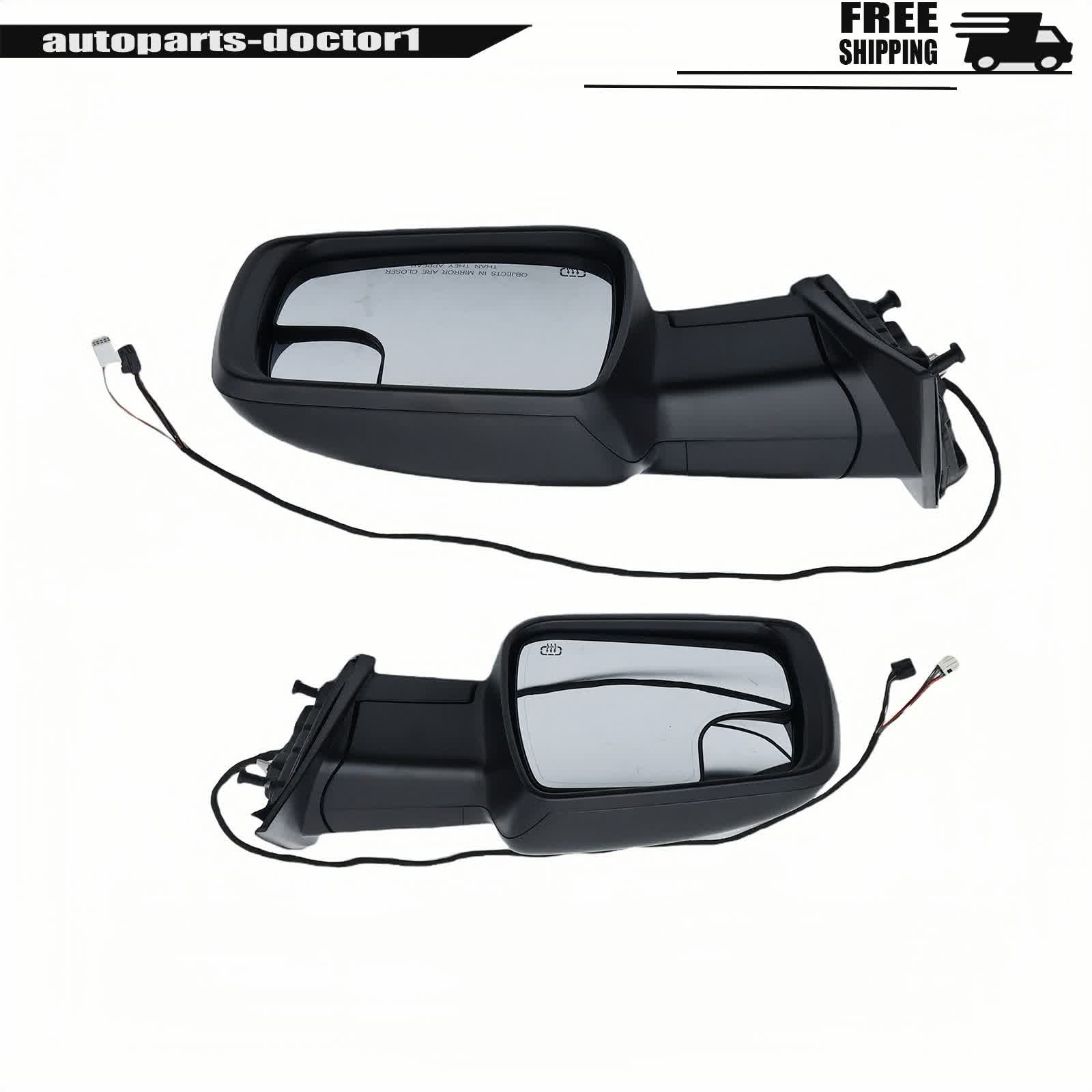 Set of 2 For Ram 1500 2019-24 Rear View Mirror Heated Puddle Light Left Right thumbnail 4