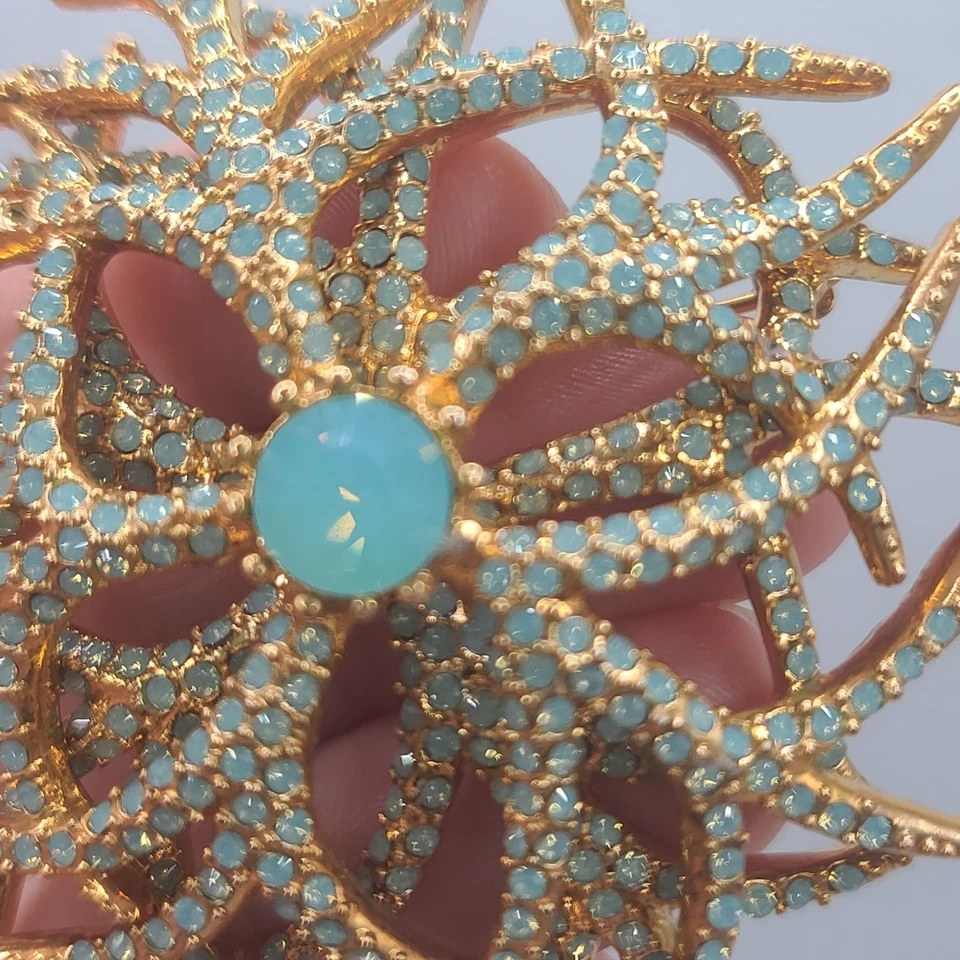 Broche de colección Joan Rivers bosque encantado opalescente firmado Foto 4 de 4