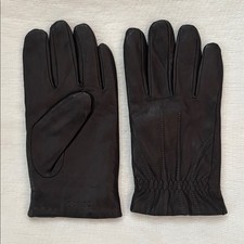 Calvin Klein Men's Black Leather Gloves XL
