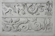 Antique 1823 Architectural Greek Friezes Engraving Lewis Vulliamy Henry Moses