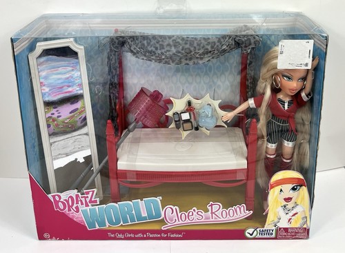 Bratz 2009 World Cloe's Room Spielset Puppenmöbel Schlafzimmer Spiegel Lampe - Bild 4 von 10