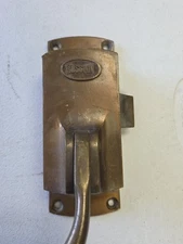 Vintage Russwin Right Entry Heavy Duty Brass Push Bar with Latch for a 32" Door