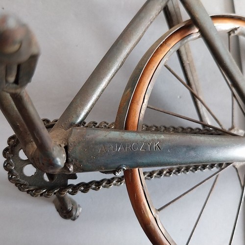 A. JARCZYK XX - Bicicleta Miniatura De Metal Y Cobre - Imagen 16 de 17