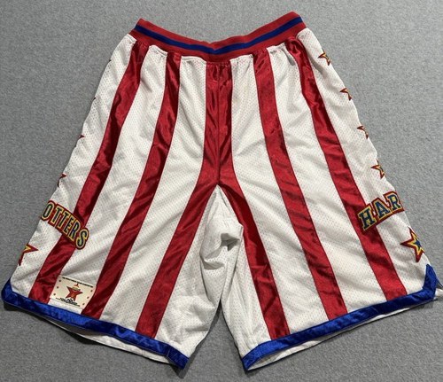 Authentic Harlem Globetrotters Mesh Basketball Shorts Mens XXL Red Striped Stars