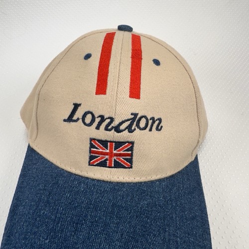 London Hat Baseball Cap Men's Adjustable One-Size British Flag Logo Europe Tavel - Picture 2 of 6