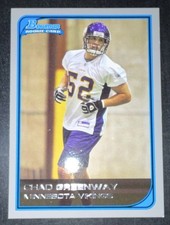Bowman Topps Chad Greenway Rookie #158 Minnesota Vikings 2006 NFL Football Card. rookie card picture