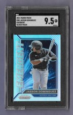 2021 Panini Prizm Jasson Dominguez RC Emergent Silver SGC 9.5